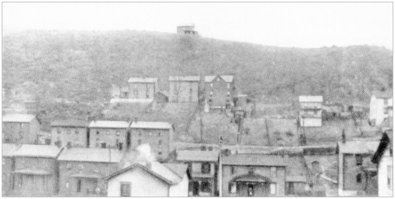 A picture of Pittsburgh trees being covered by smoke